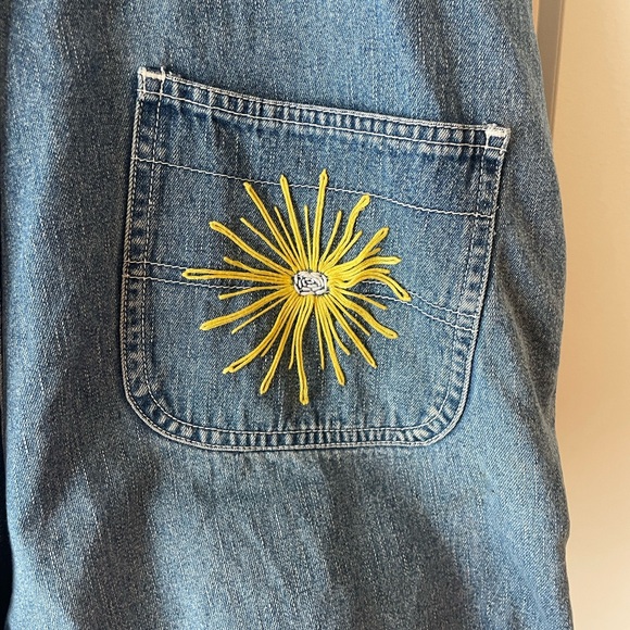 Embroidered Short Overalls - Picture 9 of 10